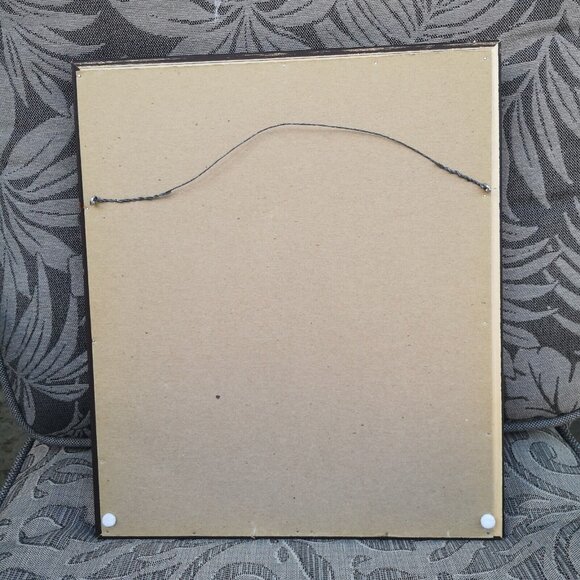 Vintage 3D Decoupage Yellow Tulips Picture In Wooden Frame 14"x12" - Picture 12 of 12